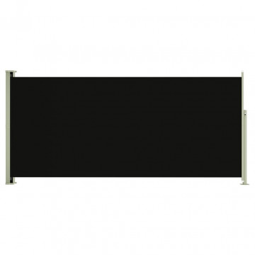 Copertină laterală retractabilă de terasă, negru, 140x300 cm - Img 2