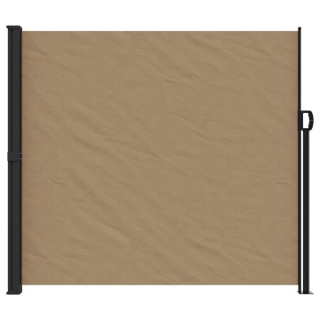 Copertină laterală retractabilă, gri taupe, 180x600 cm - Img 3