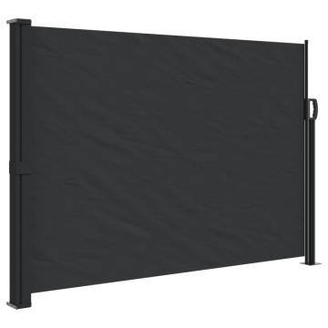 Copertina laterală retractabilă, negru, 140x500 cm - Img 2