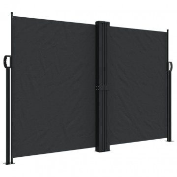 Copertină laterală retractabilă, negru, 160x1000 cm - Img 2