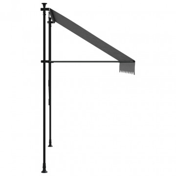 Copertină retractabilă, antracit, 200x150 cm, țesătură și oțel - Img 4