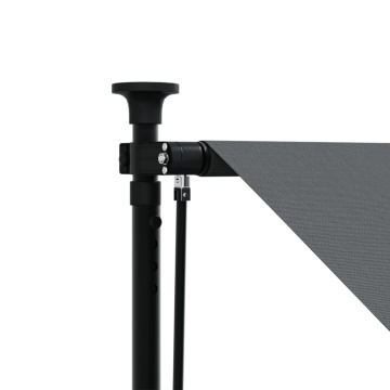 Copertină retractabilă, antracit, 350x150 cm, textil și oțel - Img 7