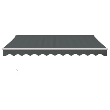 Copertină retractabilă, antracit, 3x2,5 m, textil și aluminiu - Img 3