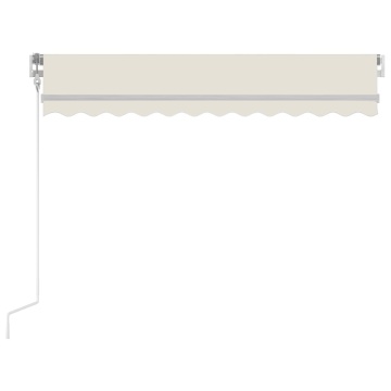 Copertină retractabilă automat, crem, 300x250 cm - Img 4