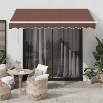 Copertina retractabilă automat, maro, 300x250 cm - Img 1