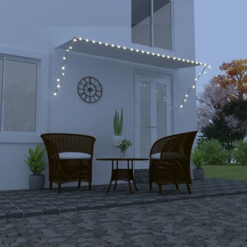 Copertină retractabilă cu LED, crem, 300 x 150 cm - Img 1