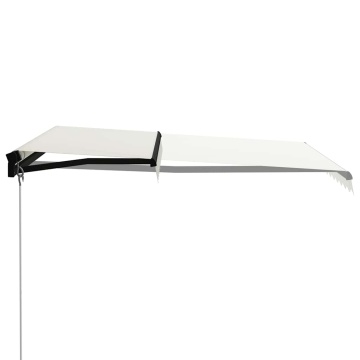 Copertină retractabilă manual cu LED, crem, 300 x 250 cm - Img 3