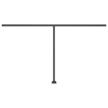 Copertină retractabilă manual cu LED, galben și alb, 400x350 cm - Img 7