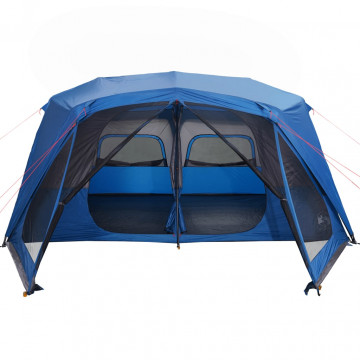 Cort camping 10 pers., albastru, impermeabil configurare rapidă - Img 8