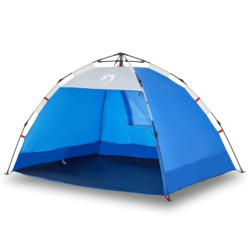 Cort camping 2 persoane albastru azur impermeabil setare rapidă - Img 2