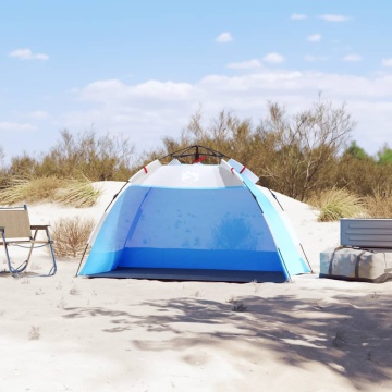 Cort camping 2 persoane albastru azur impermeabil setare rapidă - Img 3