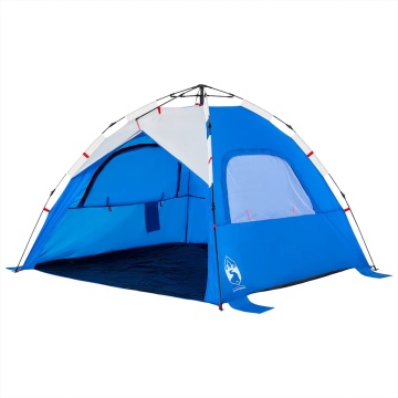 Cort camping 3 persoane albastru azur impermeabil setare rapidă - Img 4