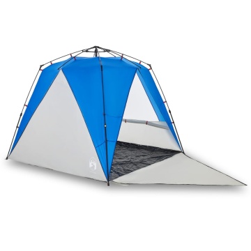 Cort camping 4 persoane albastru azur impermeabil setare rapidă - Img 2
