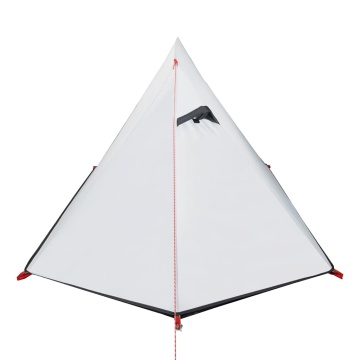 Cort camping cupolă 2 persoane alb, țesătură opacă, impermeabil - Img 7