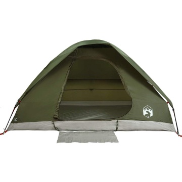 Cort camping cupolă 2 persoane verde măsliniu impermeabil - Img 6