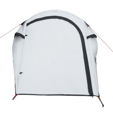Cort camping tunel 2 persoane, alb, țesătură opacă, impermeabil - Img 5