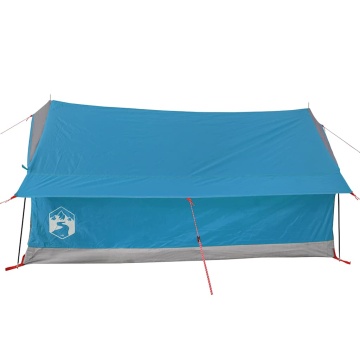 Cort de camping 2 persoane albastru 193x122x96 cm tafta 185T - Img 11