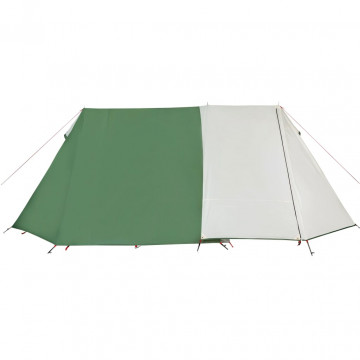 Cort de camping 3 persoane, verde, 465x220x170 cm, tafta 185T - Img 7