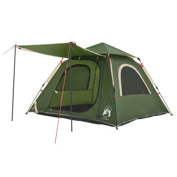 Cort de camping cupolă 4 persoane, setare rapidă, verde - Img 7