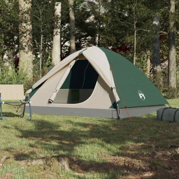 Cort de camping cupolă 6 persoane, verde, impermeabil - Img 3
