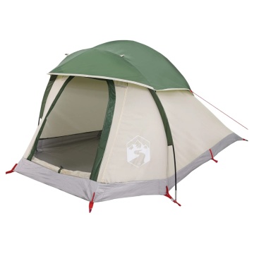 Cort de camping cupolă pentru 1 persoană, verde, impermeabil - Img 4