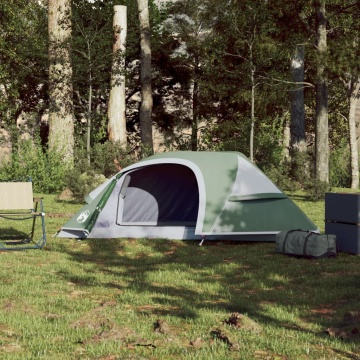 Cort de camping cupolă pentru 1 persoană, verde, impermeabil - Img 3