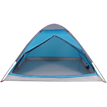 Cort de camping cupolă pentru 2 persoane, albastru, impermeabil - Img 8