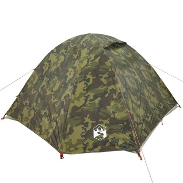 Cort de camping cupolă pentru 3 persoane, camuflaj, impermeabil - Img 8