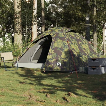 Cort de camping cupolă pentru 4 persoane, camuflaj, impermeabil - Img 3