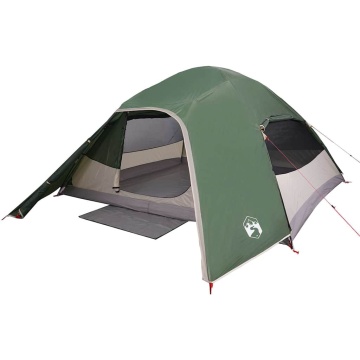 Cort de camping cupolă pentru 4 persoane, verde, impermeabil - Img 3