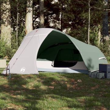 Cort de camping cupolă pentru 4 persoane, verde, impermeabil - Img 1