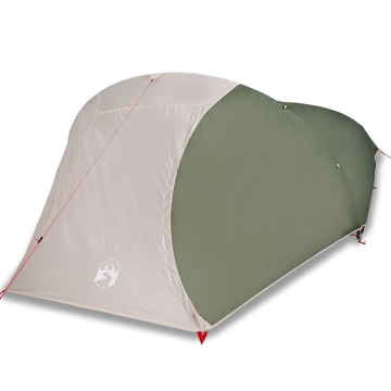 Cort de camping cupolă pentru 4 persoane, verde, impermeabil - Img 2