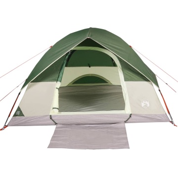 Cort de camping cupolă pentru 6 persoane, verde, impermeabil - Img 6