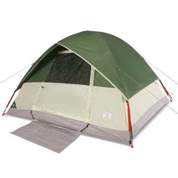 Cort de camping cupolă pentru 6 persoane, verde, impermeabil - Img 2
