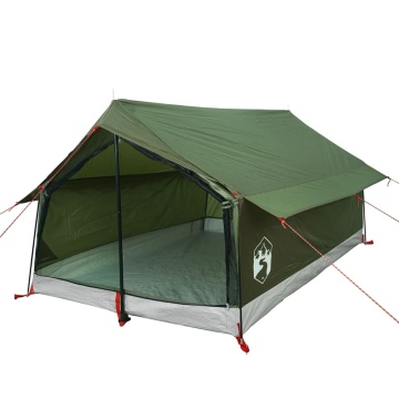 Cort de camping pentru 2 persoane, verde măsliniu, impermeabil - Img 4