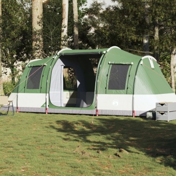Cort de camping tunel pentru 4 persoane, verde, impermeabil - Img 1