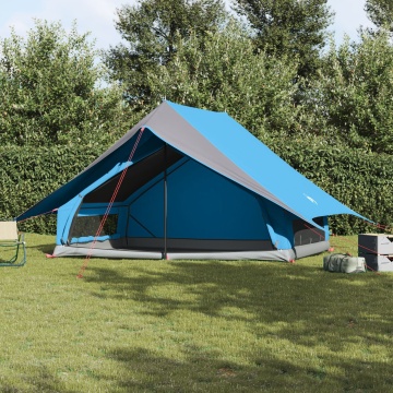 Cort de familie A-Frame 7 persoane Albastru Impermeabil - Img 1