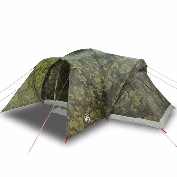 Cort de familie cupolă pentru 6 persoane, camuflaj, impermeabil - Img 2