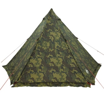 Cort de familie Tipi pentru 6 persoane, camuflaj, impermeabil - Img 5