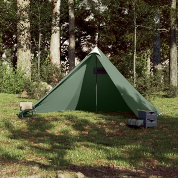 Cort de familie tipi pentru 7 persoane, verde, impermeabil - Img 3