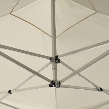 Cort de petrecere pliabil cu pereți, crem, 2 x 2 m, aluminiu - Img 6