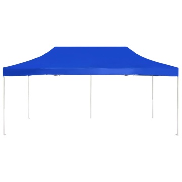 Cort de petrecere pliabil profesional albastru 6x3 m aluminiu - Img 3
