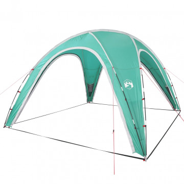Cort de petrecere, verde, 360x360x219 cm, tafta 190T - Img 4