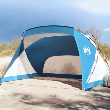 Cort de plajă, albastru azur, 274x178x170/148 cm, tafta 185T - Img 1