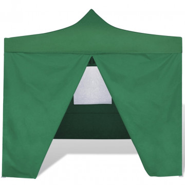 Cort pliabil verde 3 x 3 m cu 4 pereți - Img 2