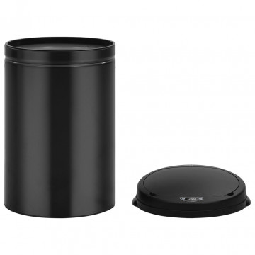 Coș de gunoi automat cu senzor, 30 L, negru, oțel carbon - Img 4
