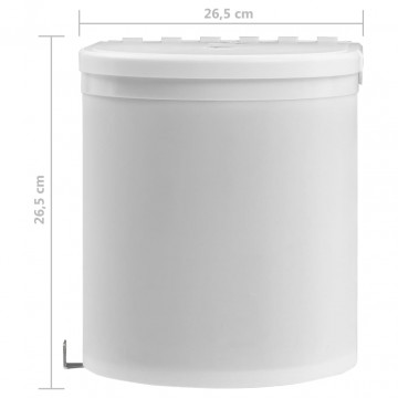 Coș de gunoi încorporat de bucătărie, 8 L, plastic - Img 7