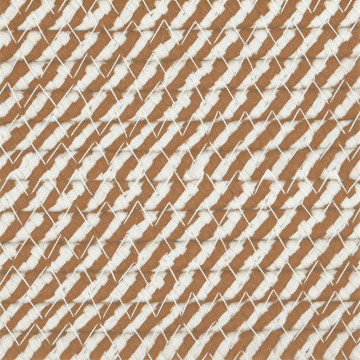 Coș de rufe, maro și alb, Ø55x36 cm, bumbac - Img 6