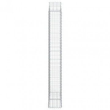Coș gabion arcuit, 100x30x220/240 cm, fier galvanizat - Img 4