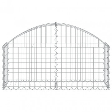 Coș gabion arcuit, 100x30x40/60 cm, fier galvanizat - Img 3